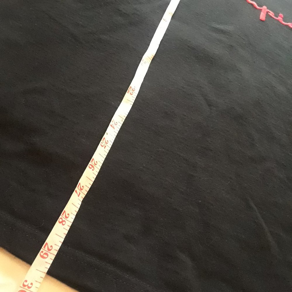 Vintage Champion T Shirt Embroidered Logo Large Black Tee - Picture 5 of 7